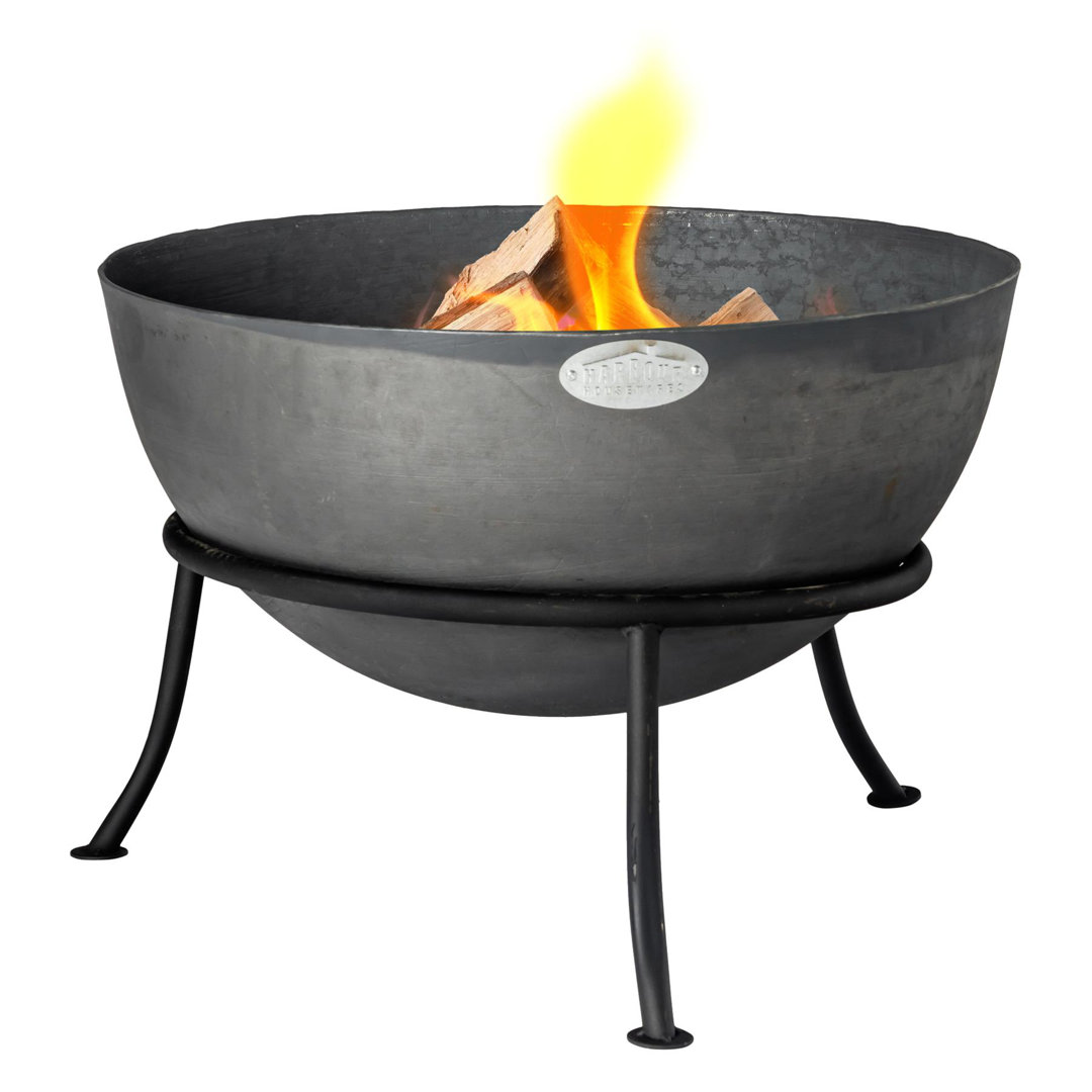 Harbour Housewares - Steel Fire Pit - 60cm Black 57cm H X 60cm W X 60cm D